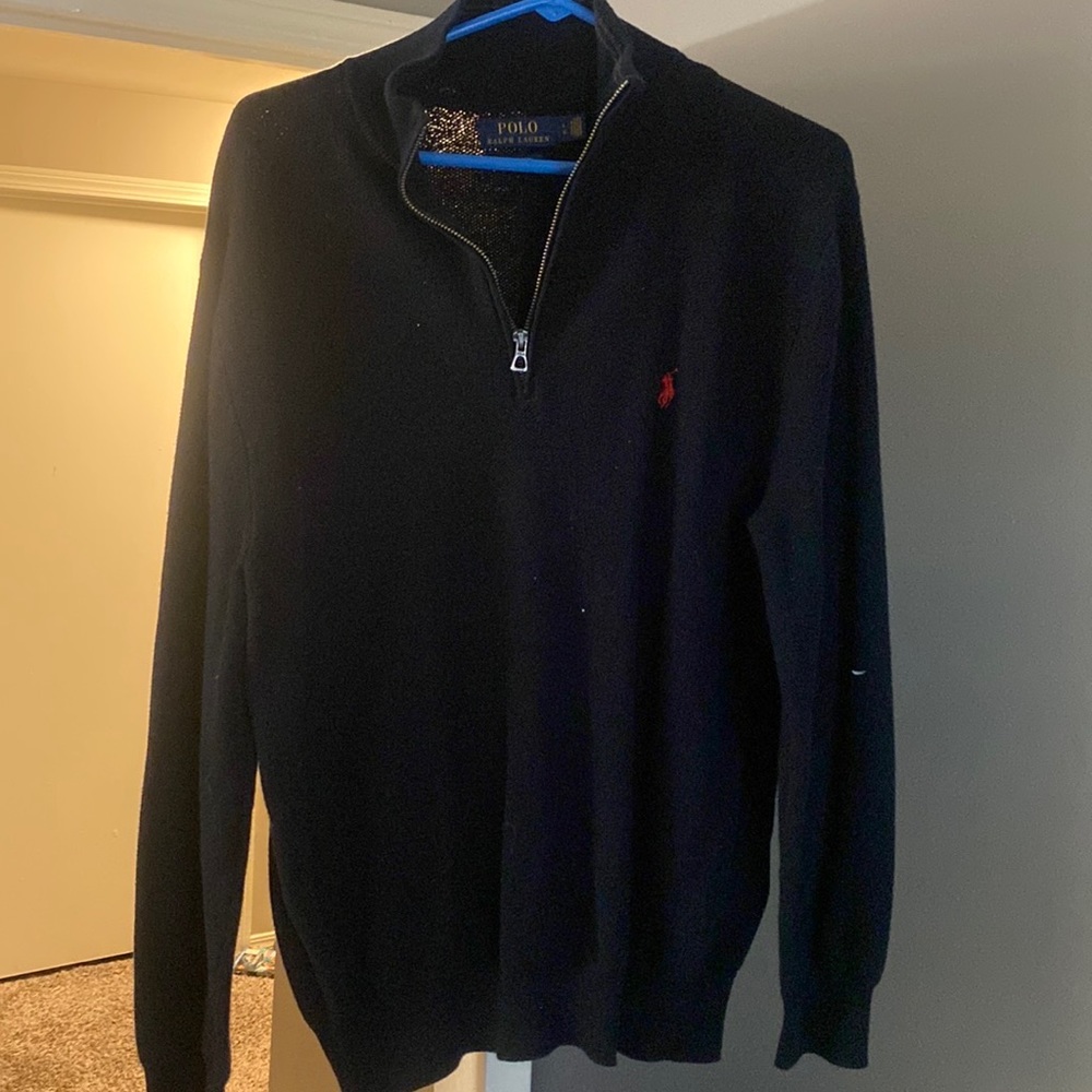 Black polo 1/4 zip